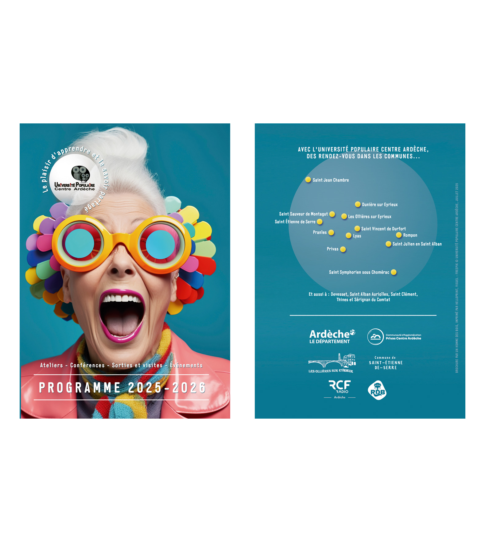 Brochure | Université Populaire Centre Ardèche – 2025-2026 V1