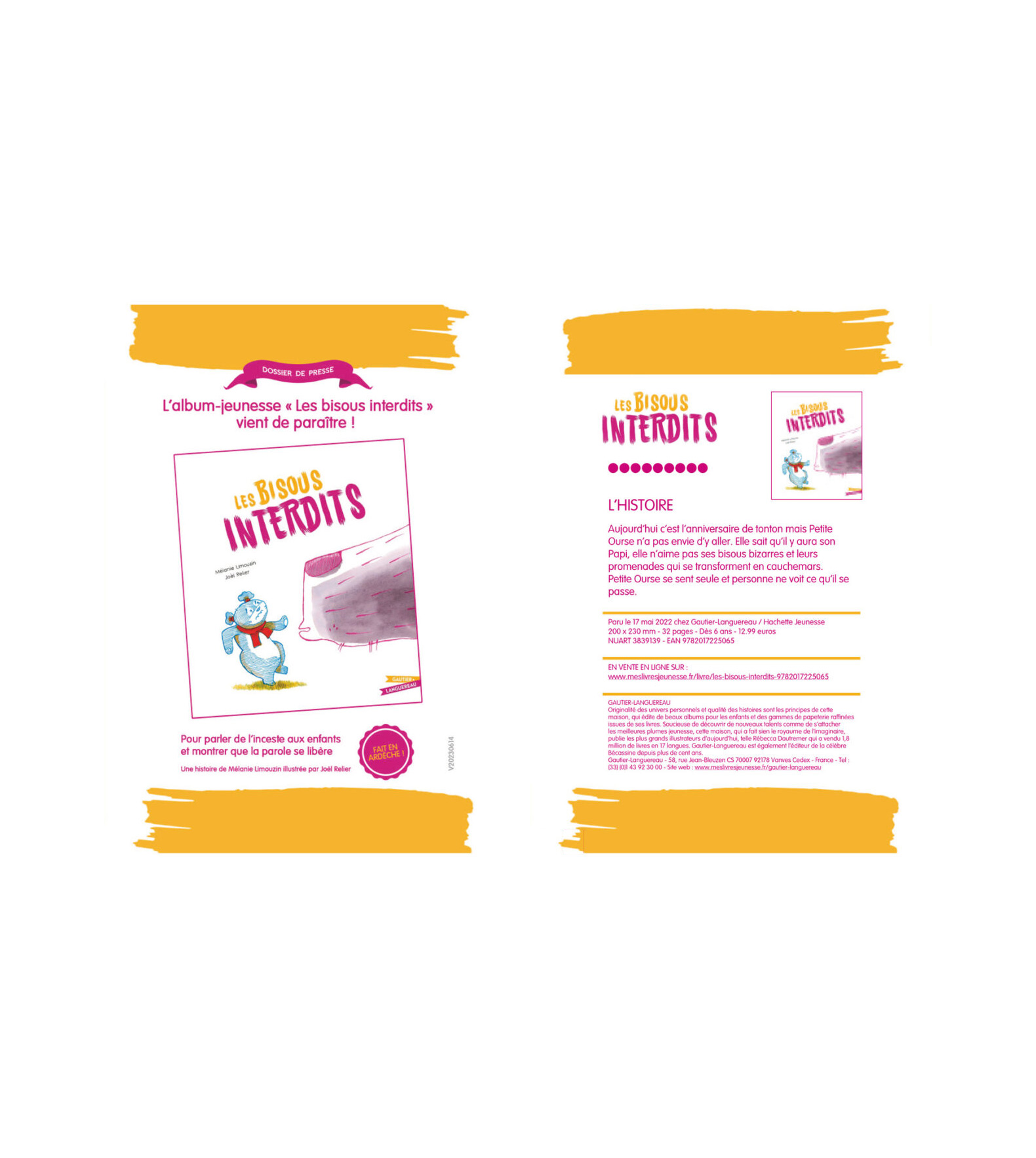 Dossier de presse | Les bisous interdits (album-jeunesse)