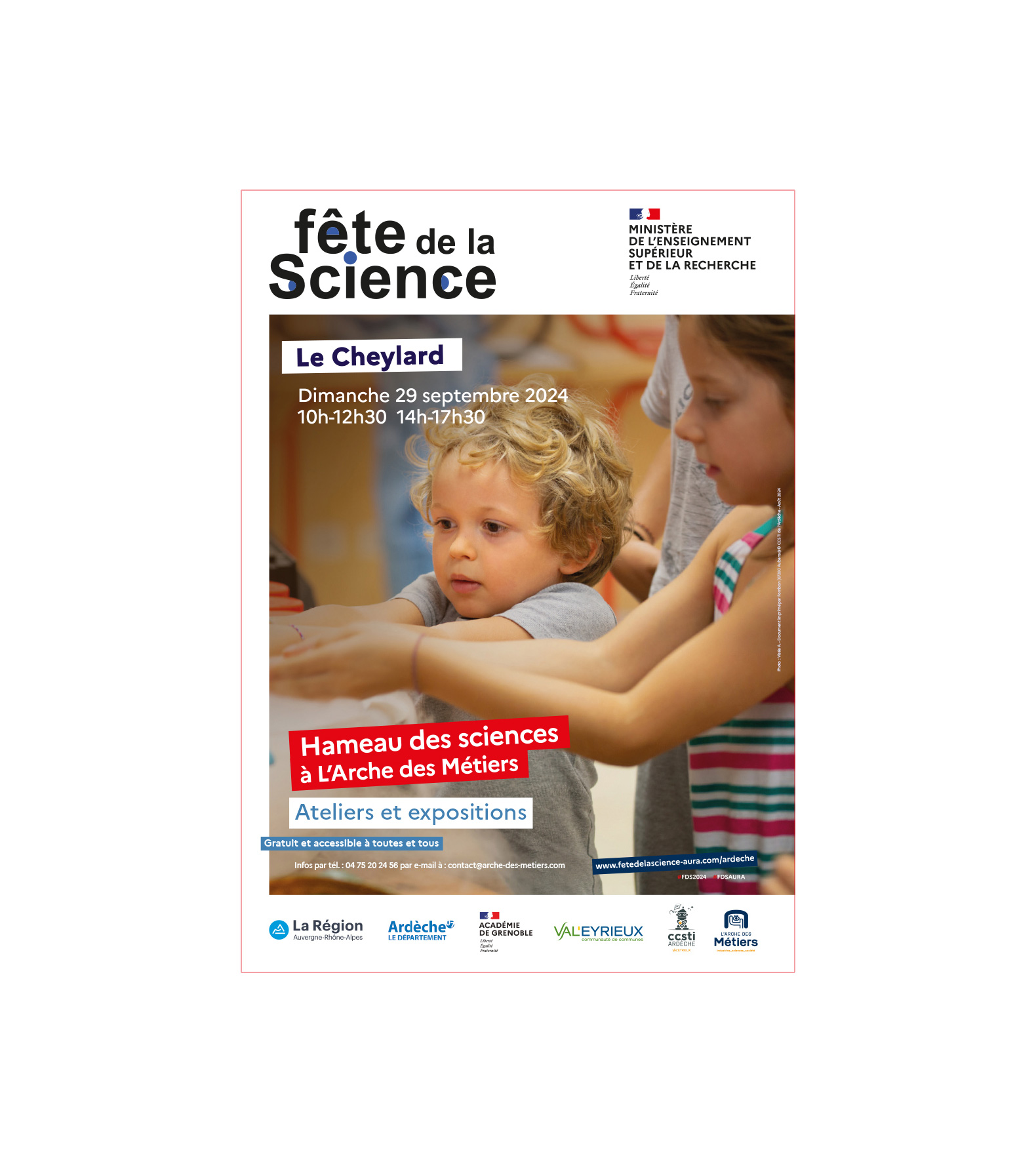 Affiche | Hameau des sciences Le Cheylard 2024