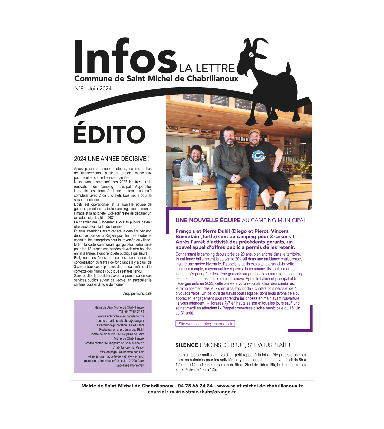 Bulletin | Commune de Saint Michel de Chabrillanoux (n°8)