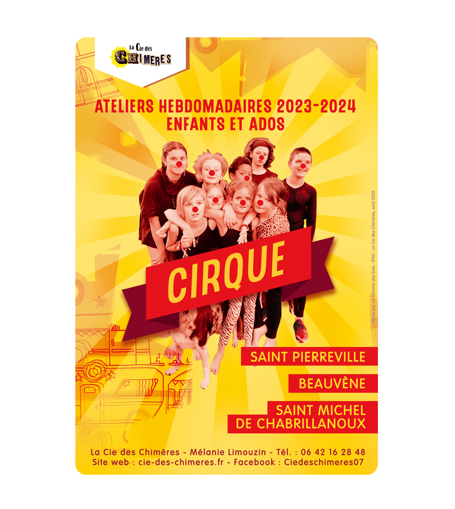 Affiche | La Cie des Chimères – Ateliers cirque