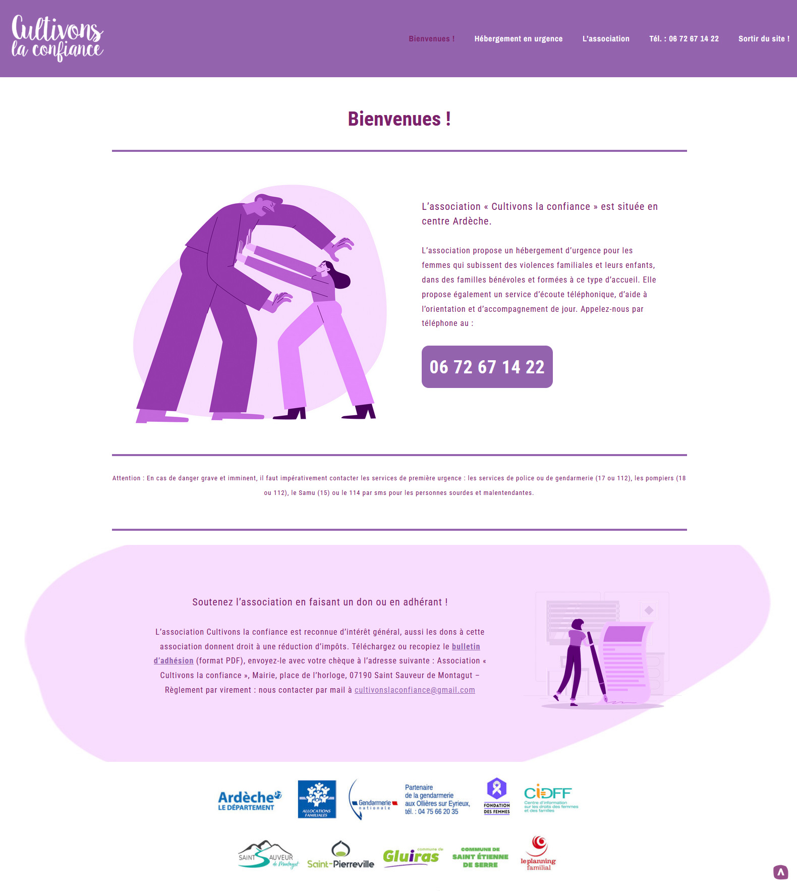 Site web | Cultivons la confiance (association d&rsquo;action sociale)