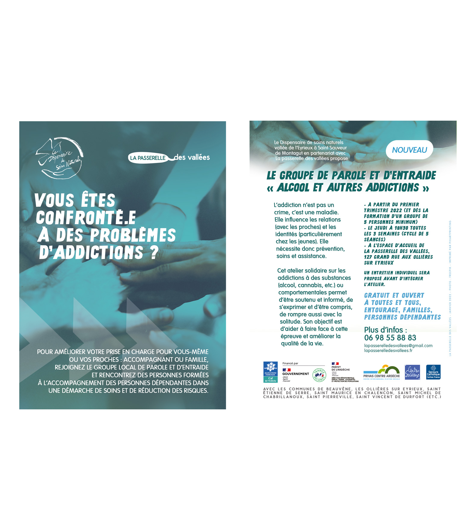 Flyer | Le dispensaire de soins naturels – Groupe de parole