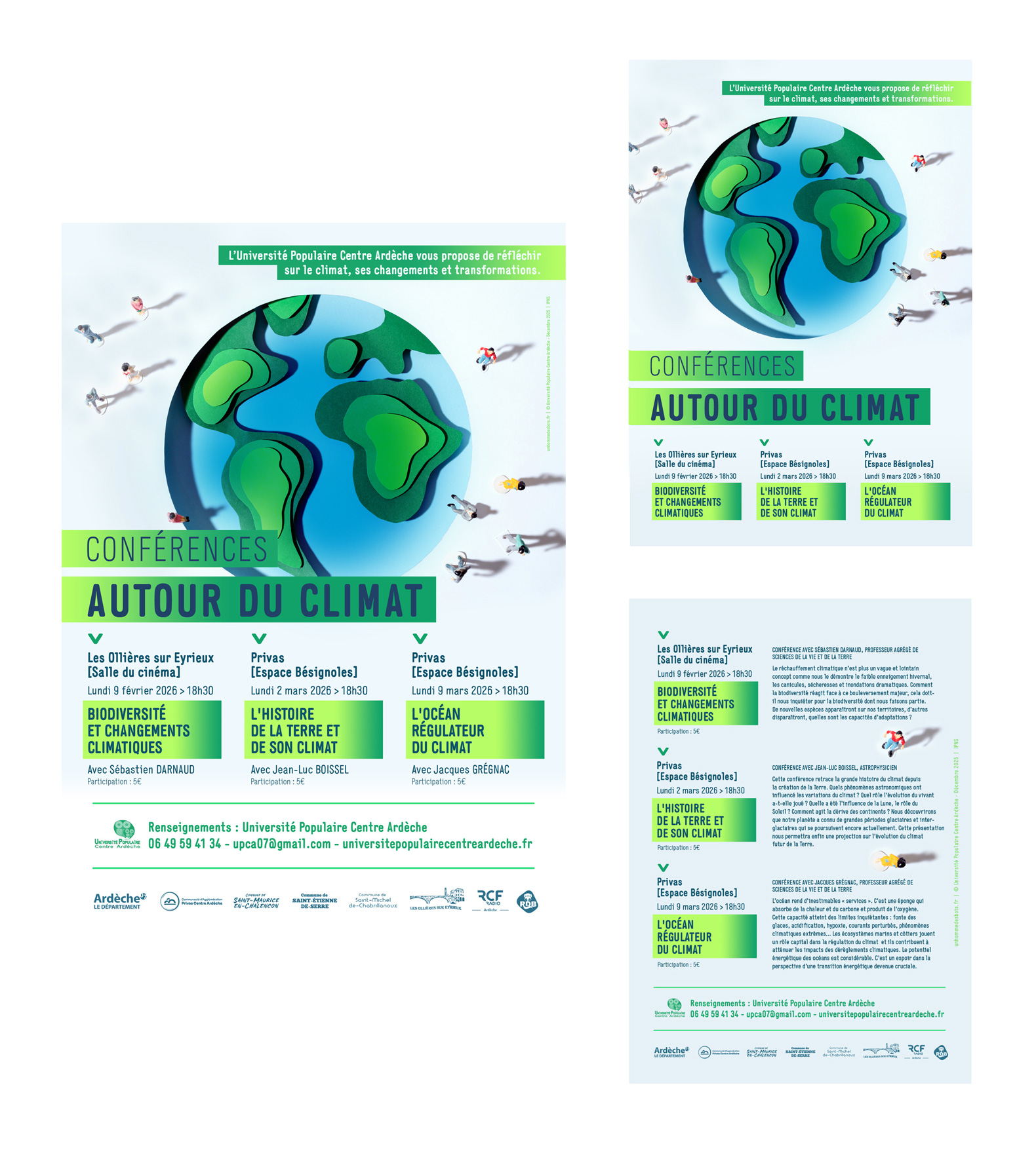 Affiche et flyer | Université Populaire Centre Ardèche