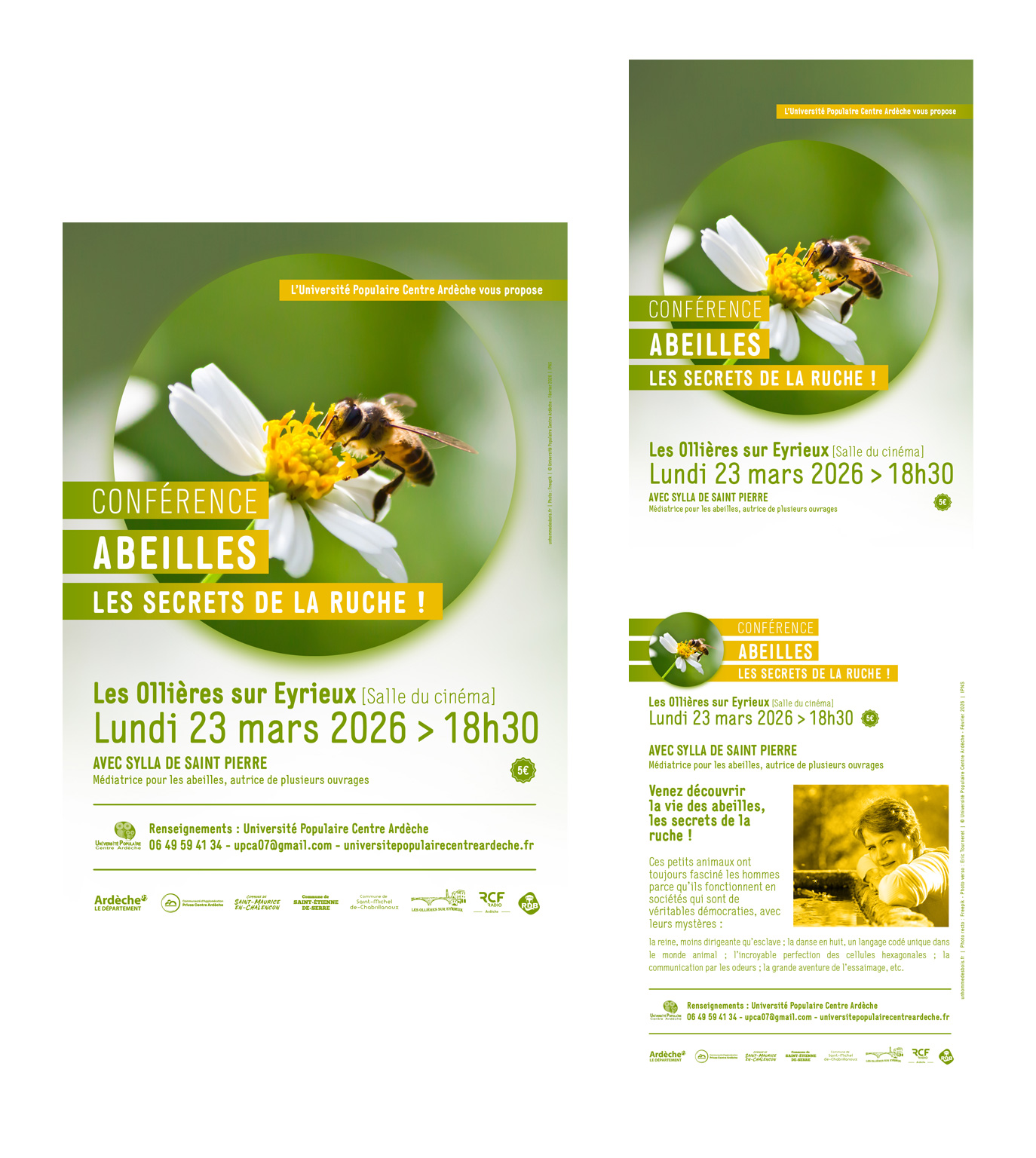 Affiche et flyer | Université Populaire Centre Ardèche