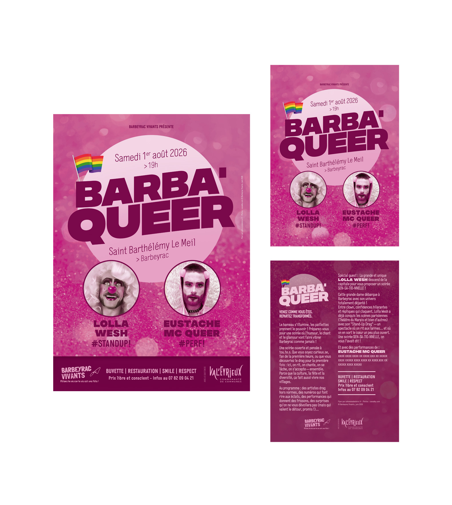 Affiche et flyer | Barba&rsquo;Queer
