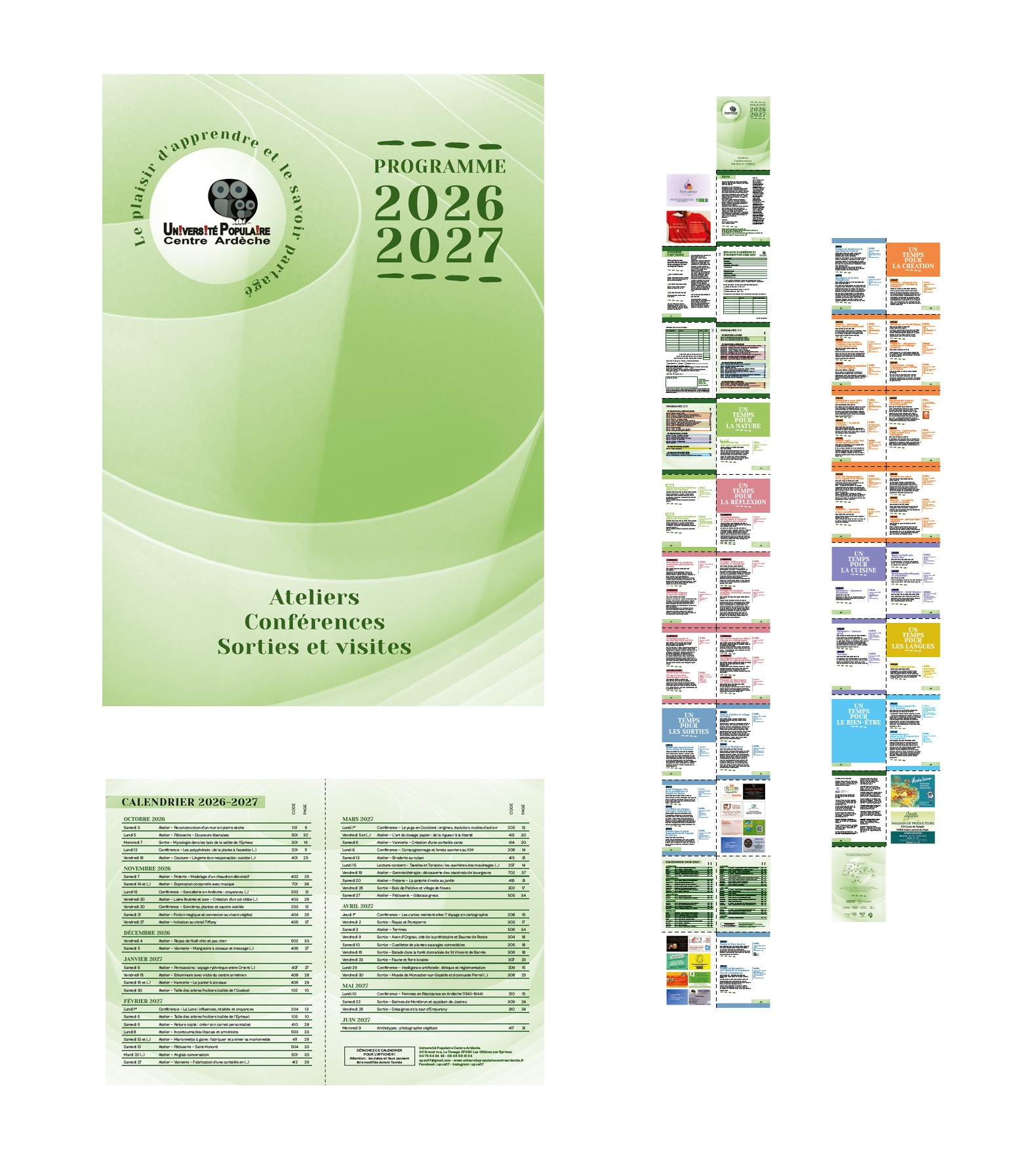 Brochure | Université Populaire Centre Ardèche – 2026-2027