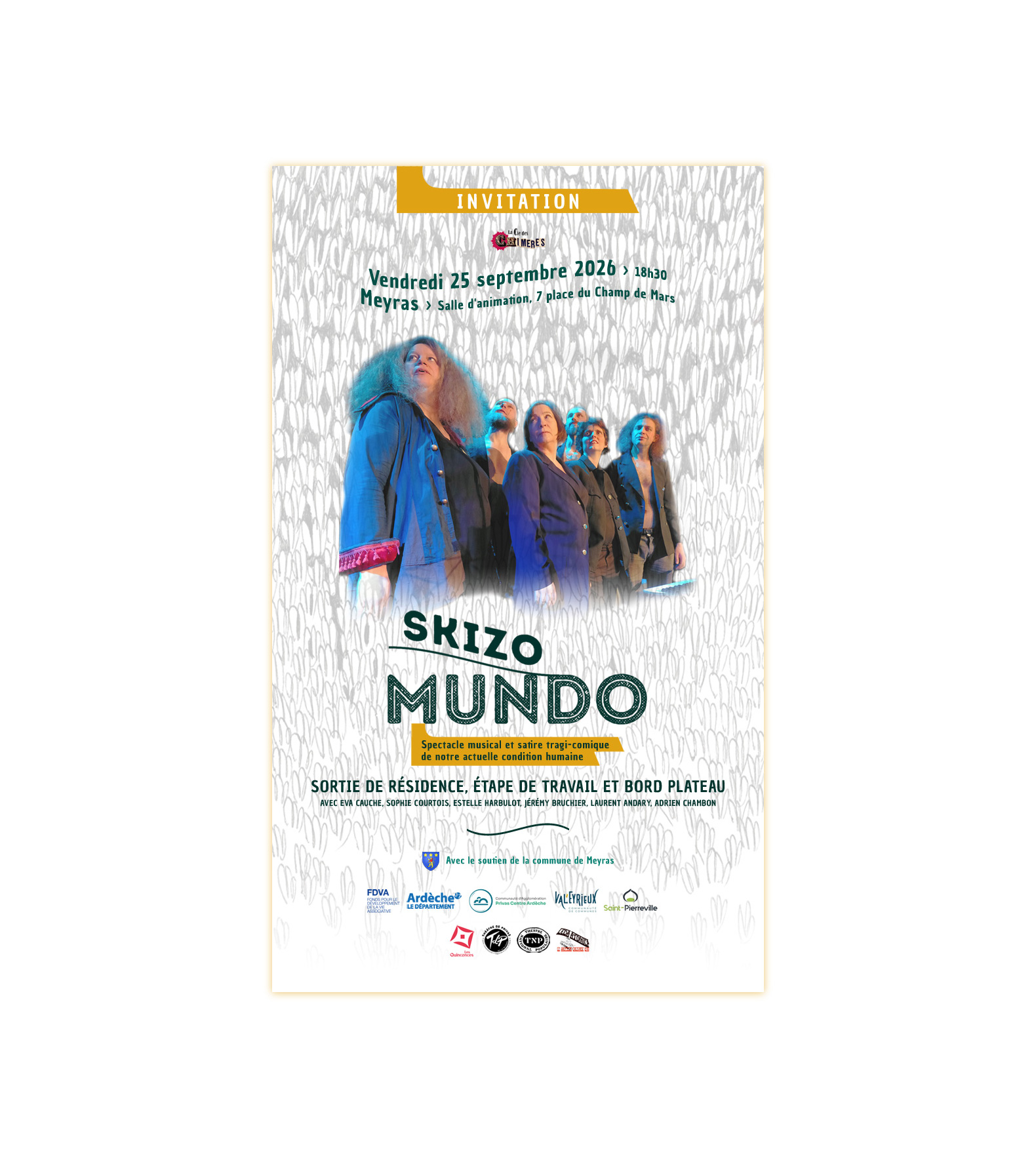 E-mailing | La Compagnie des Chimères – Skizomundo (invitation)